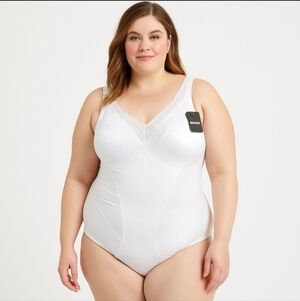 Lunair One Piece Shapewear Bodysuit White 48D